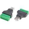 Techly IADAP TB8T-RJ45M - Βύσμα RJ45 Αρσ. σε Terminal Block 8 pin Βύσματα Onetrade