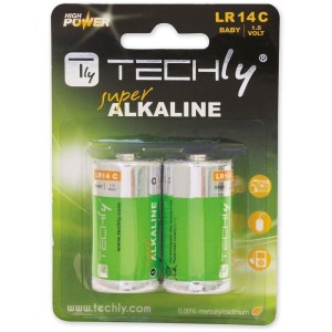 Techly IBT-KAL-LR14T - C Αλκαλικές Μπαταρίες LR14 2 τεμ Onetrade