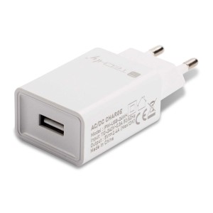Techly IPW-USB-24WH - Wall USB Charger 5V 2.4A Power Supplies Onetrade