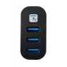 Techly IUSB3-HUB3-ROTB - 180⁰ Περιστρεφόμενο Hub 3USB 3.0 USB Hubs Onetrade