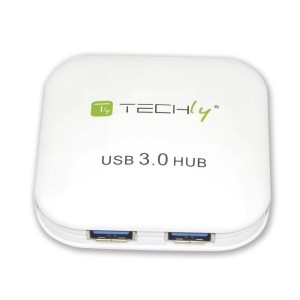 Techly IUSB3-HUB4-WH - 4-Port Hub USB 3.0 Άσπρο USB Hubs Onetrade