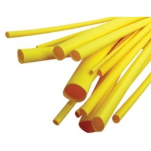 Heat shrinkable tubing 2mm, Yellow Heat shrinkable tubing