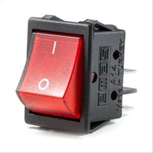 Switch Rocker Black Square A14B1K11 2NO with ON-OFF Switches