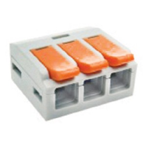 VLC LT-613 - 3P Πορτοκαλί Clip Square Terminal Block Κλέμες Onetrade