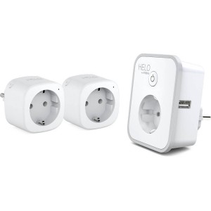 Strong HELO-PLUSB-TRIPLE-EU - SET Smart Wi-Fi Πρίζες με 2USB Θύρες Φις Onetrade