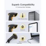 Inateck BCST-21_black - Bluetooth & Wireless Barcode Scanner 2.4 GHz, 1D scanning Computer accessories Onetrade