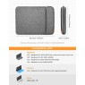 Inateck LB01006-13S-gray - Waterproof Laptop Case 13" Gray, set with accessory case Tools Onetrade