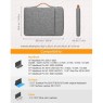 Inateck LB02006_black gray - Waterproof Laptop Case 14" Gray Tools Onetrade